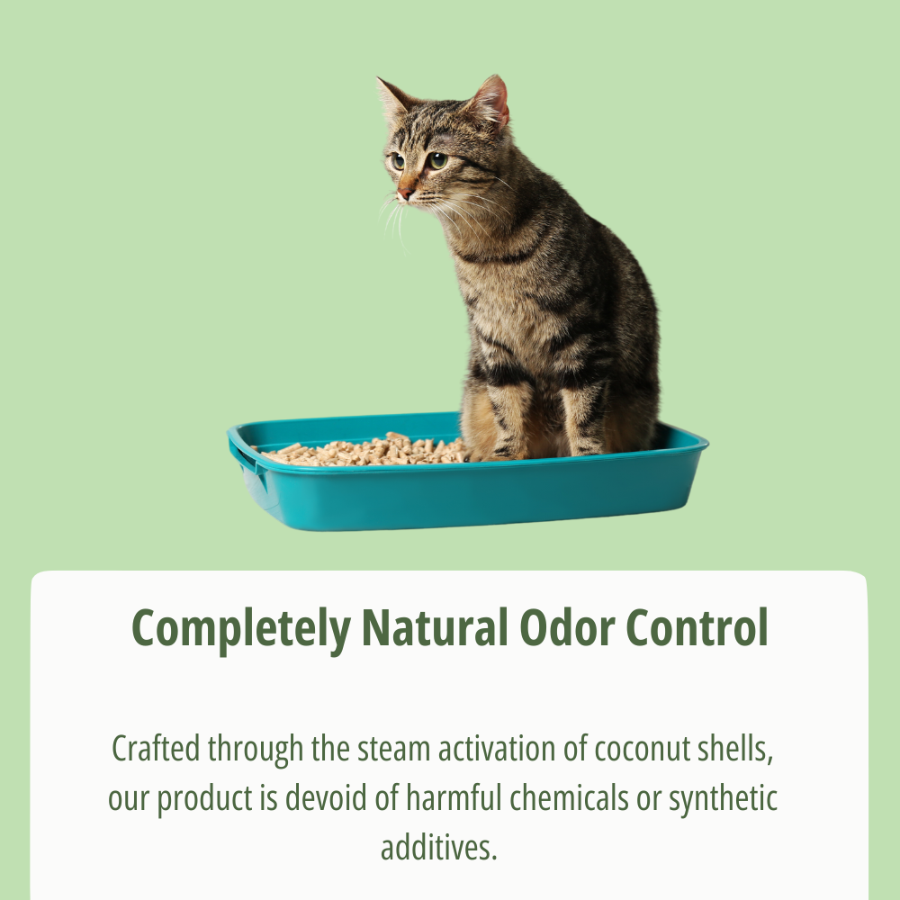 Carbon For Litter Boxes - Cat Litter Deodorizer [Odor Eliminator]