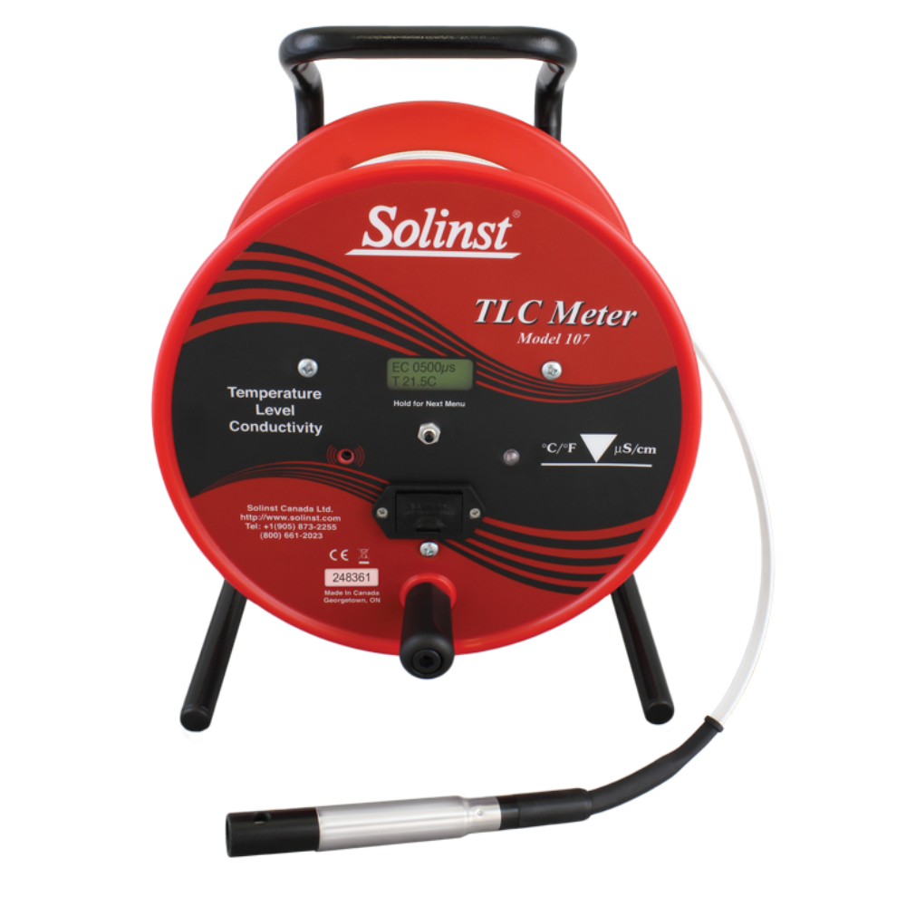 Solinst Model 107 Temperature Level & Conductivity Meter Series (100 to 1000 feet)
