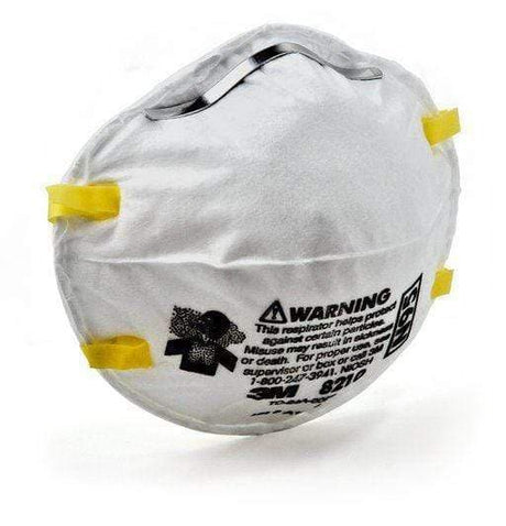 3M 8210 N95 Particulate Disposable Respirator (20 Per Box) - Carbon Bulk Sales