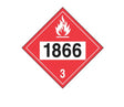 4-Digit DOT Placards: Hazard Class 3 - 1866 (Resin Solution) - Carbon Bulk Sales