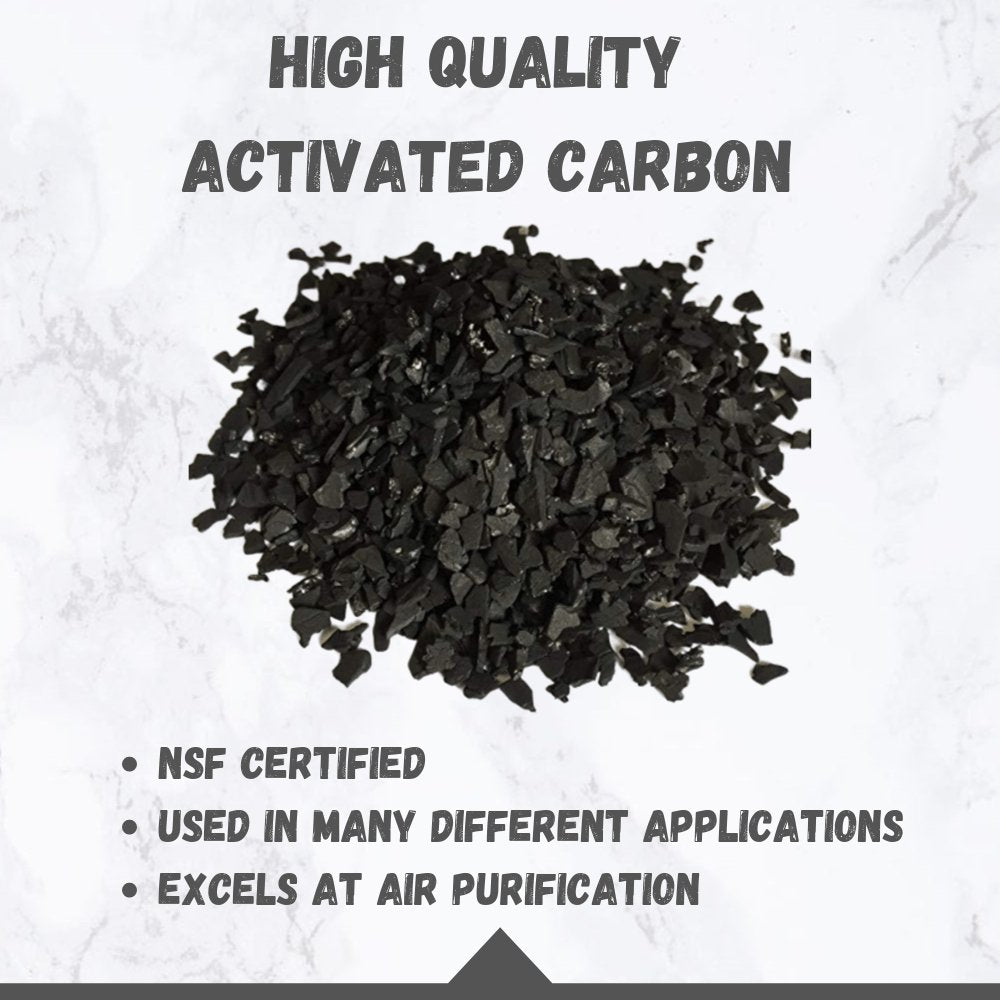 4x8 Activated Carbon - Virgin Coconut Shell Charcoal (Thermal Activated) - Carbon Bulk Sales