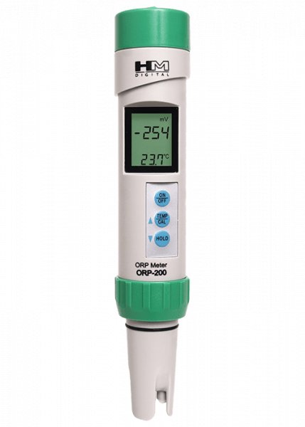 HM Digital ORP-200: Waterproof Professional Series ORP/Temp Pocket Meter - Carbon Bulk Sales