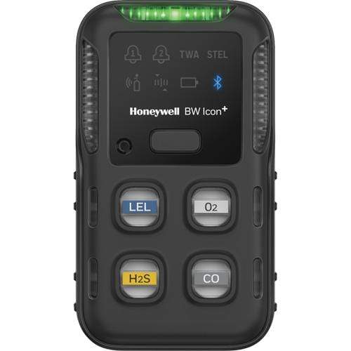 Honeywell BW Icon+ Portable Multi-Gas Monitor - %LEL(IR), O2, H2S, CO - Yellow or Black - Carbon Bulk Sales
