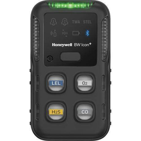 Honeywell BW Icon+ Portable Multi-Gas Monitor - %LEL(IR), O2, H2S, SO2 - Yellow or Black