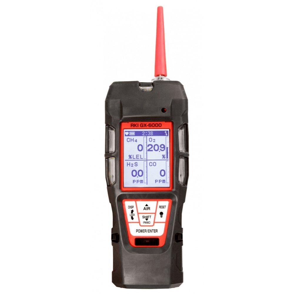 RKI GX-6000 PID Multi-Gas Monitor LEL, O2, H2S, CO, VOC's - Carbon Bulk Sales