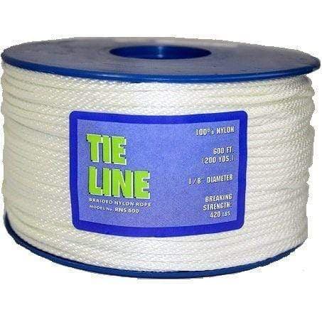 Tie Line Solid-Braid Nylon Rope - 1/8 x 600' Spool – Carbon Bulk Sales